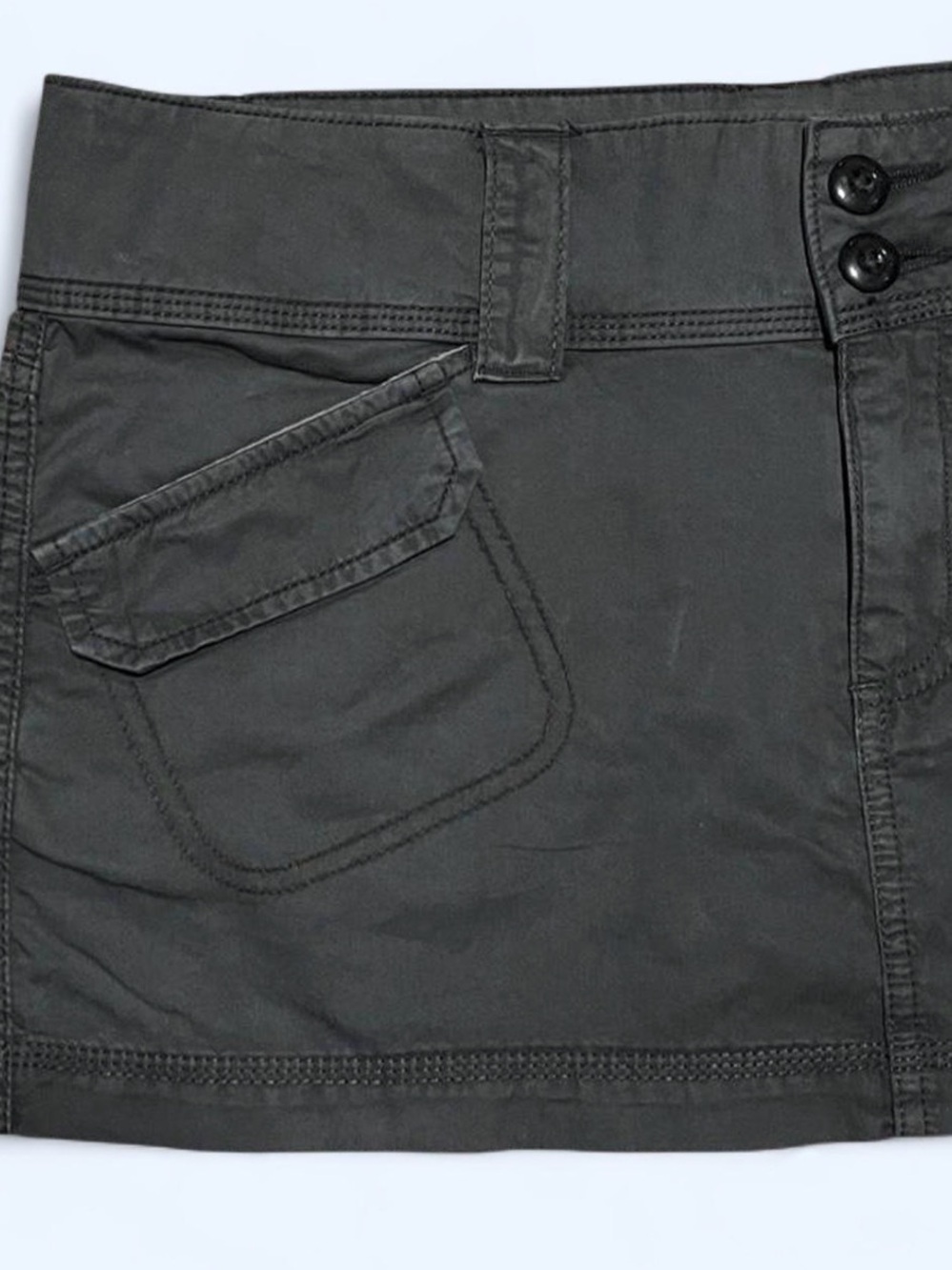 BDG Black Midi Pocket Skirt